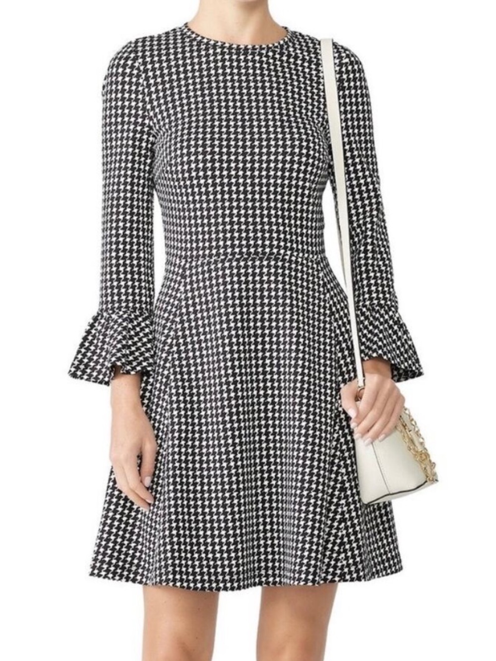 Kate Spade New York Houndstooth Fit & Flare Dress